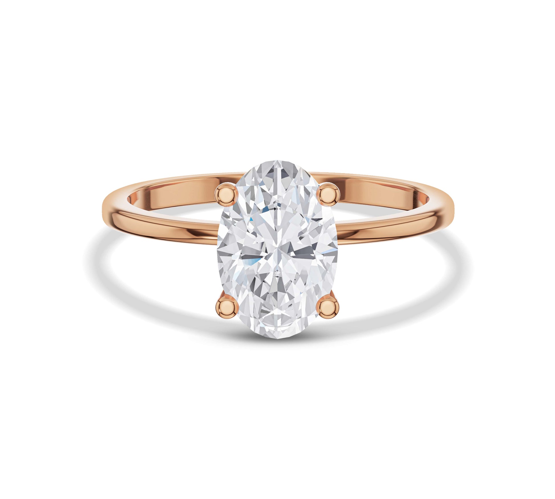 lab grown diamond solitaire ring