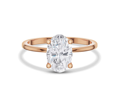 lab grown diamond solitaire ring