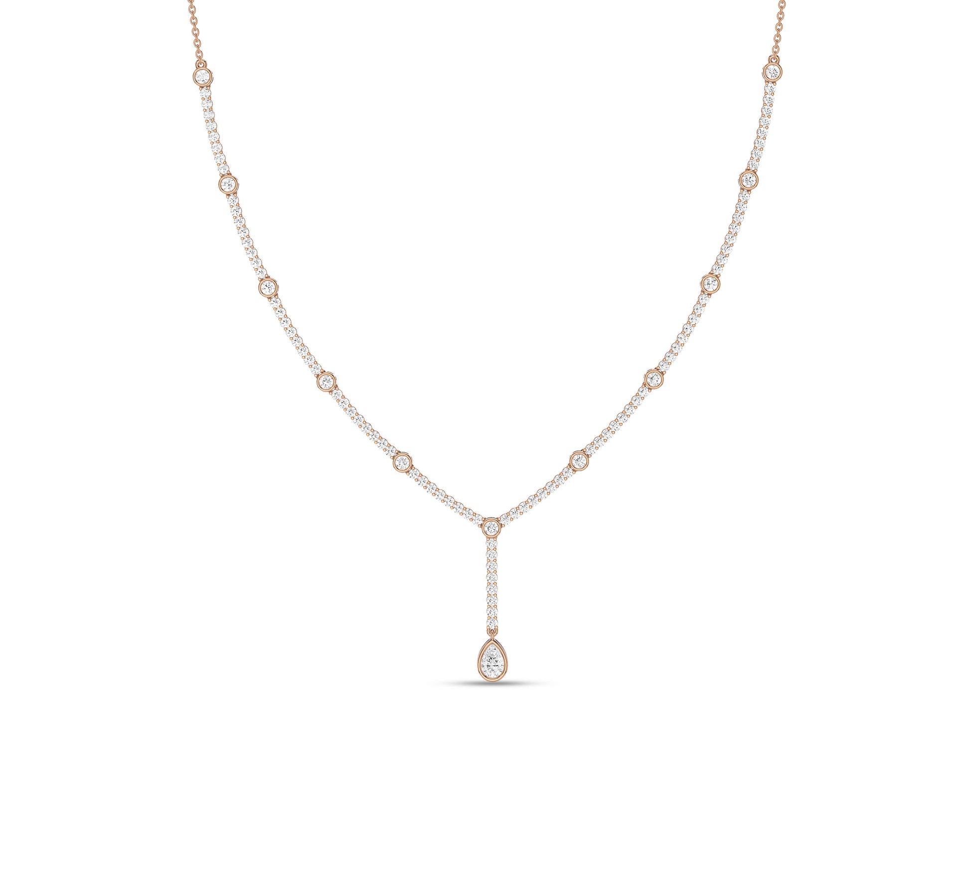 Delicate diamond necklace with pendant