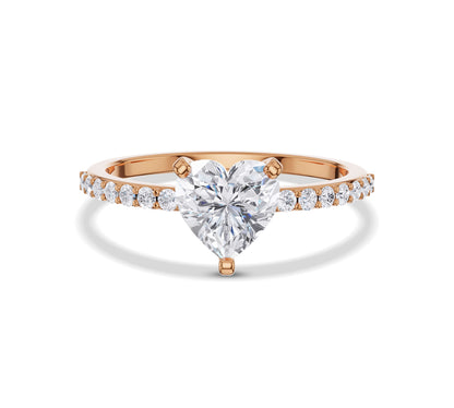 heart diamond ring