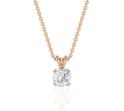 rose gold diamond necklace for women