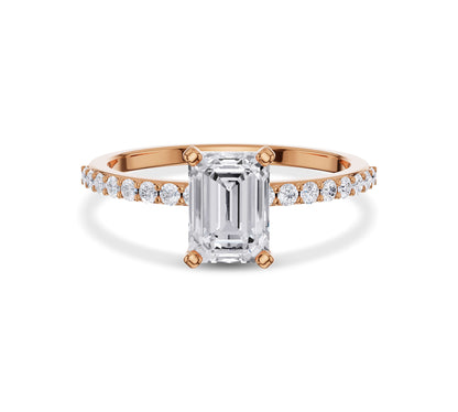 emerald cut diamond engagement rings