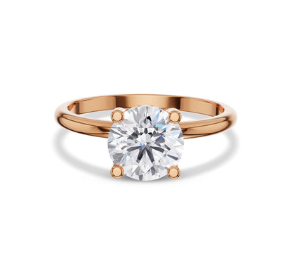 Lab Grown Diamond Hidden Halo Engagement Ring