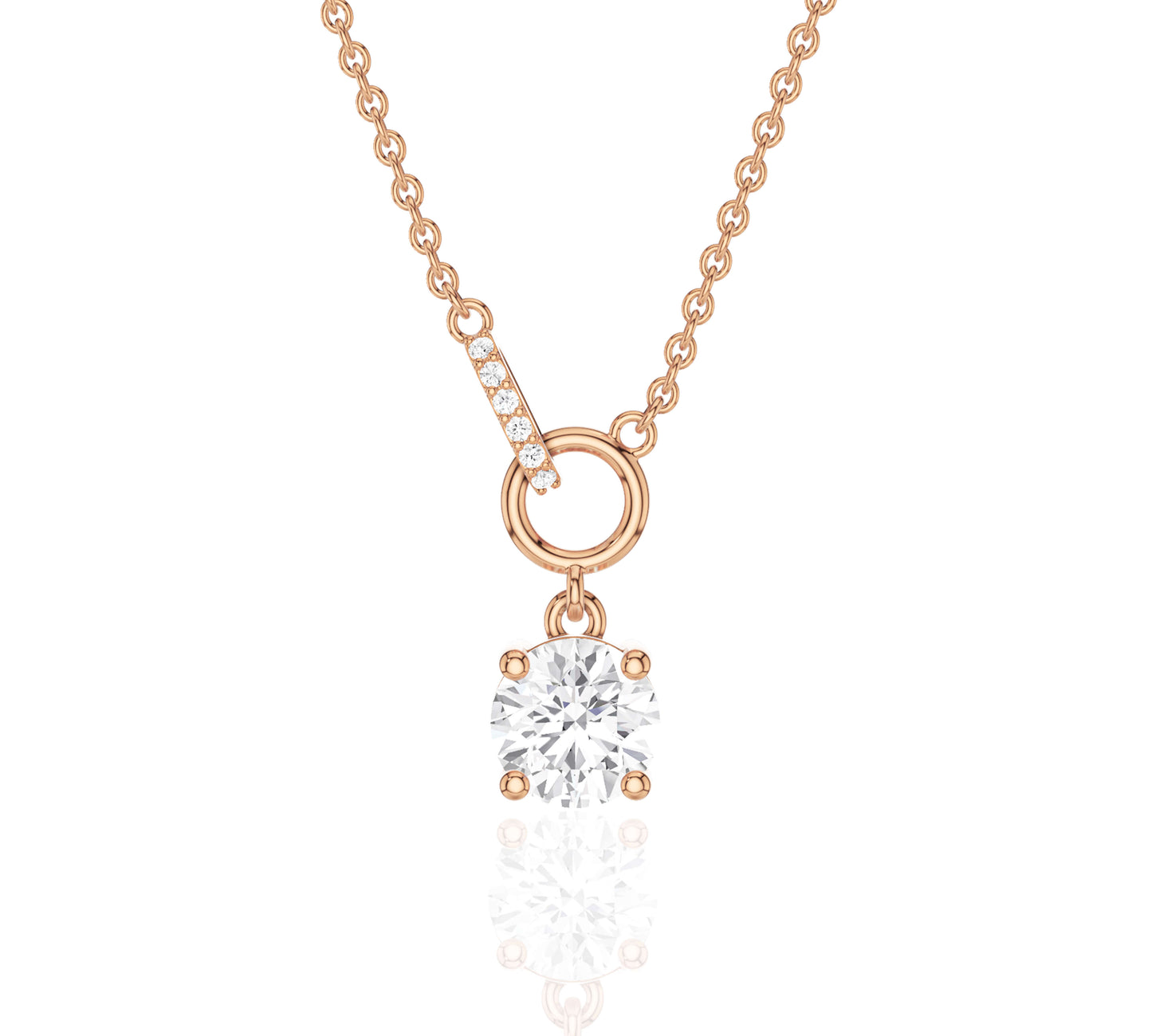 diamond necklace single
