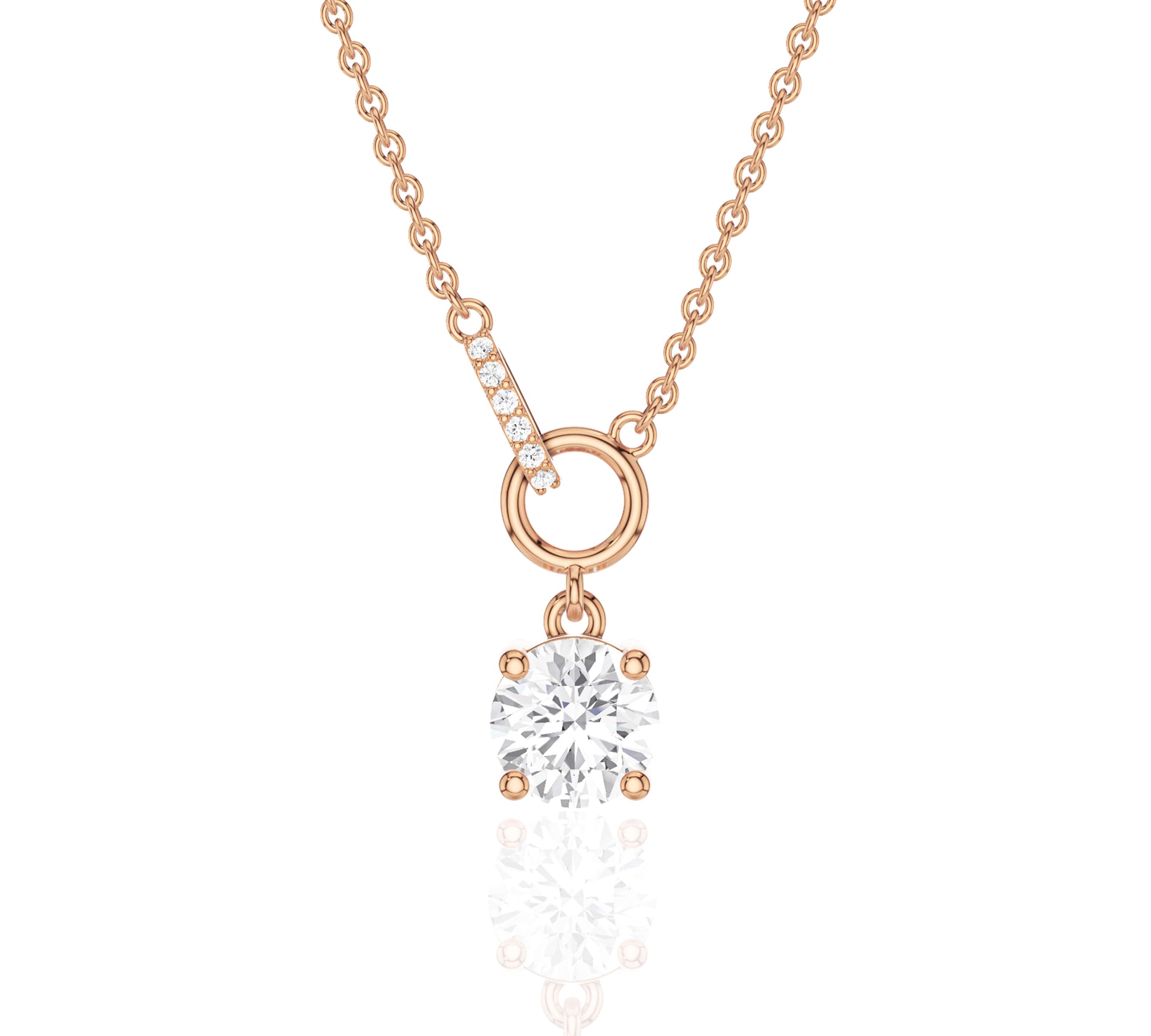 diamond necklace single
