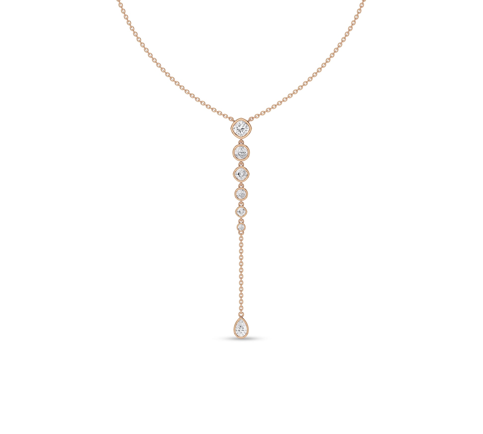 lariat necklace gold​