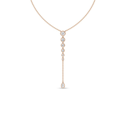 lariat necklace gold​