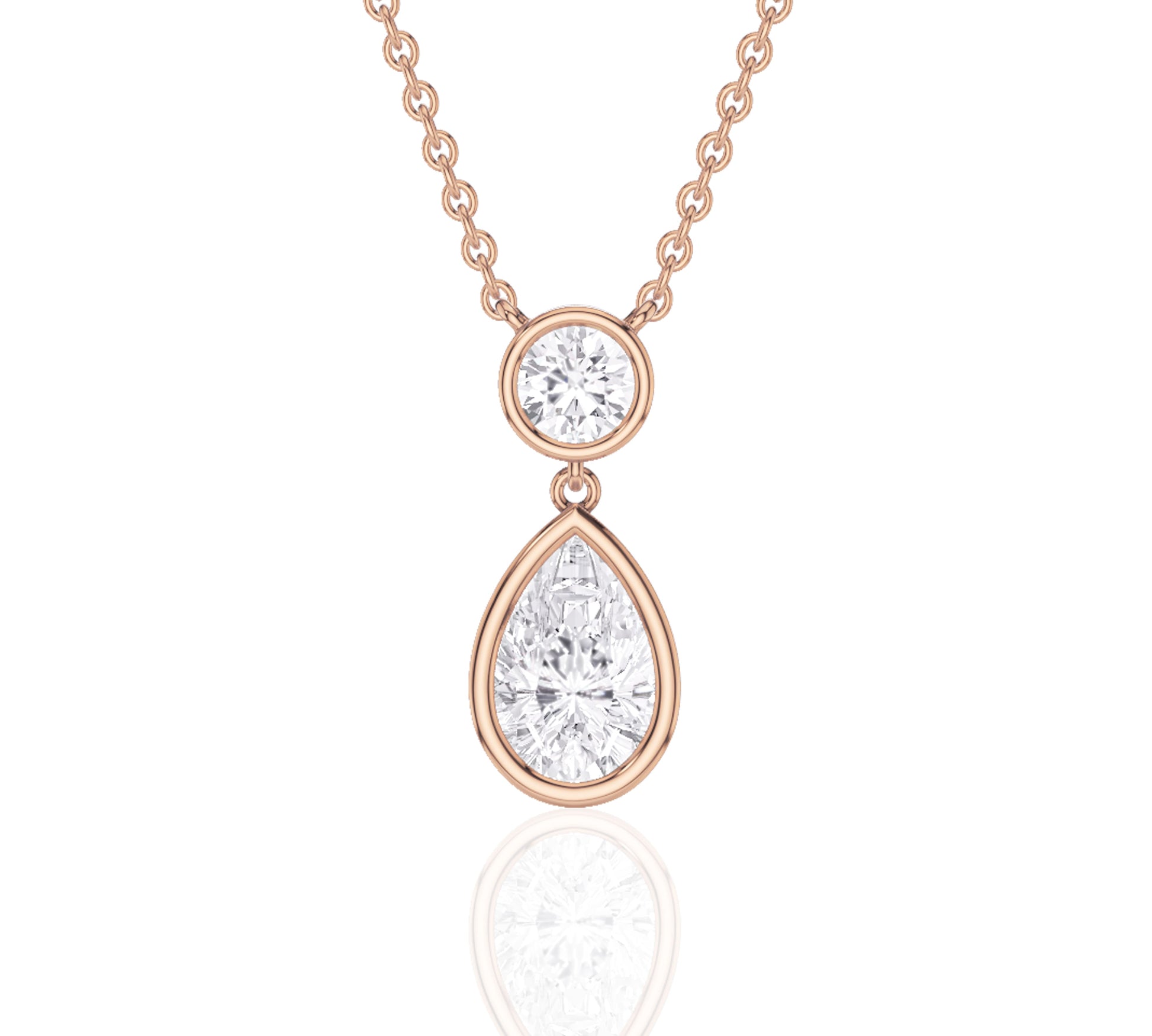 diamond on a necklace