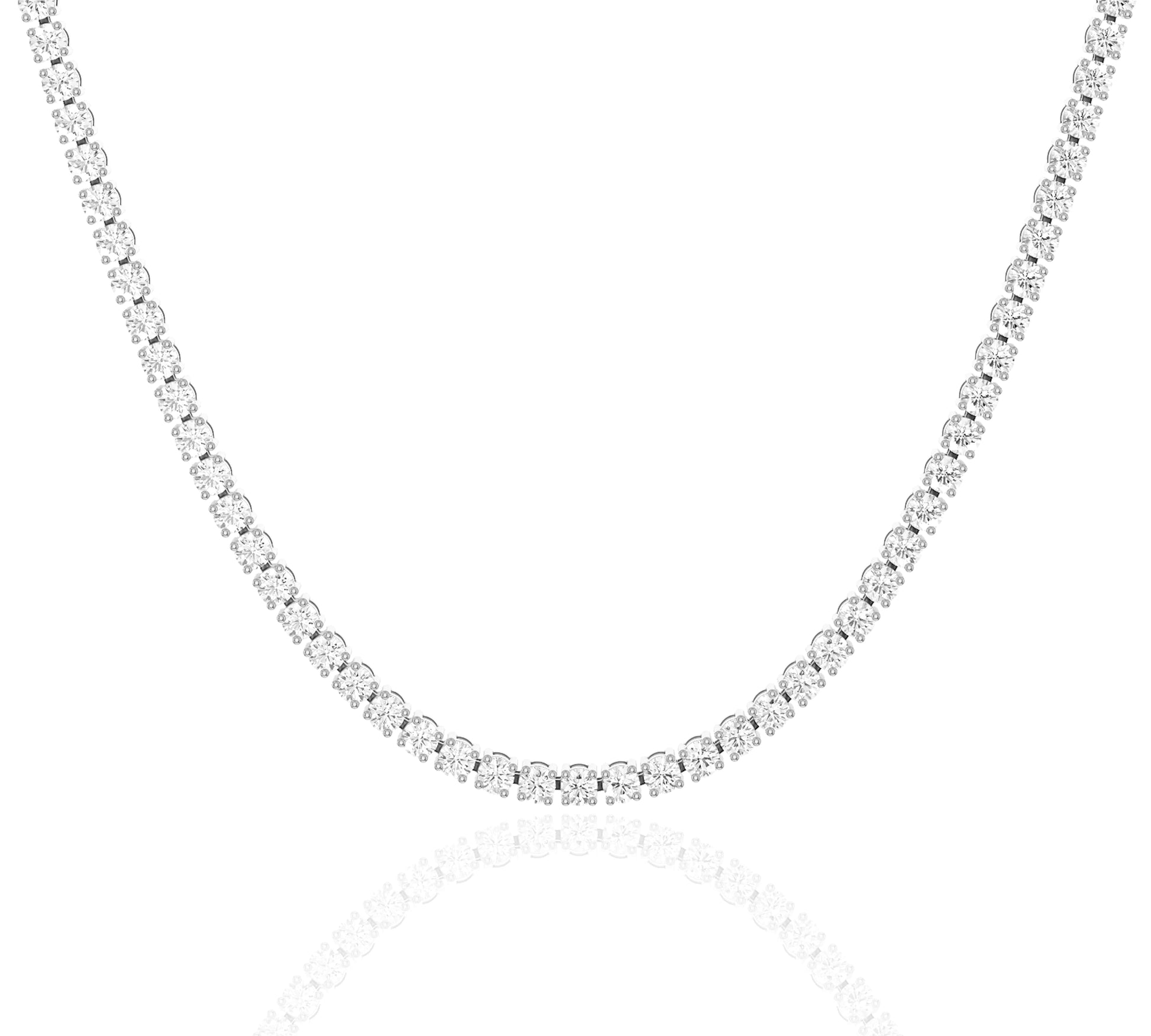 white gold diamond tennis necklace