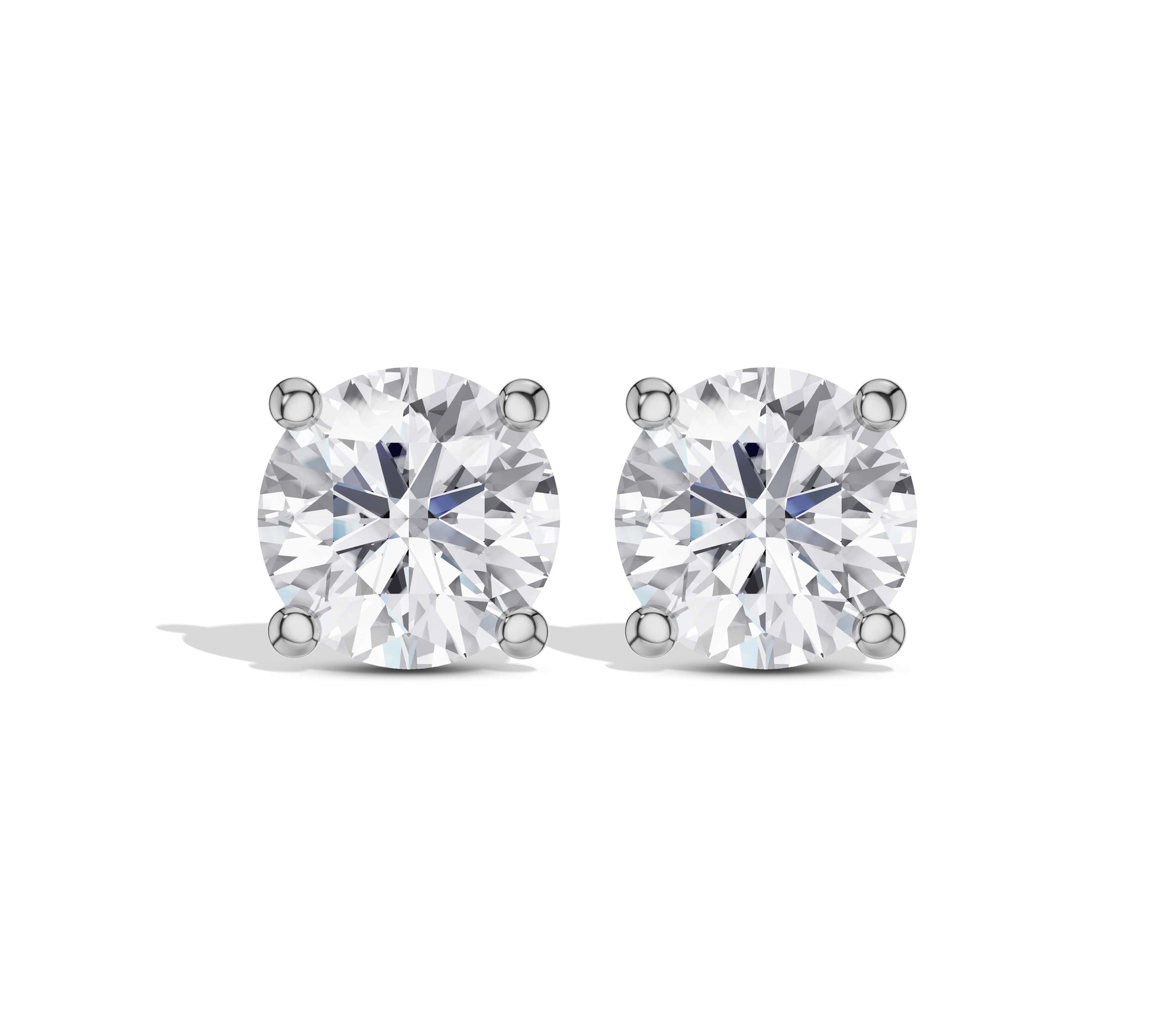 14K white gold diamond solitaire