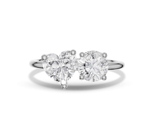 toi et moi ringâ€‹ in white gold