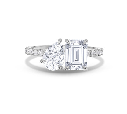 toi et moi engagement ring​