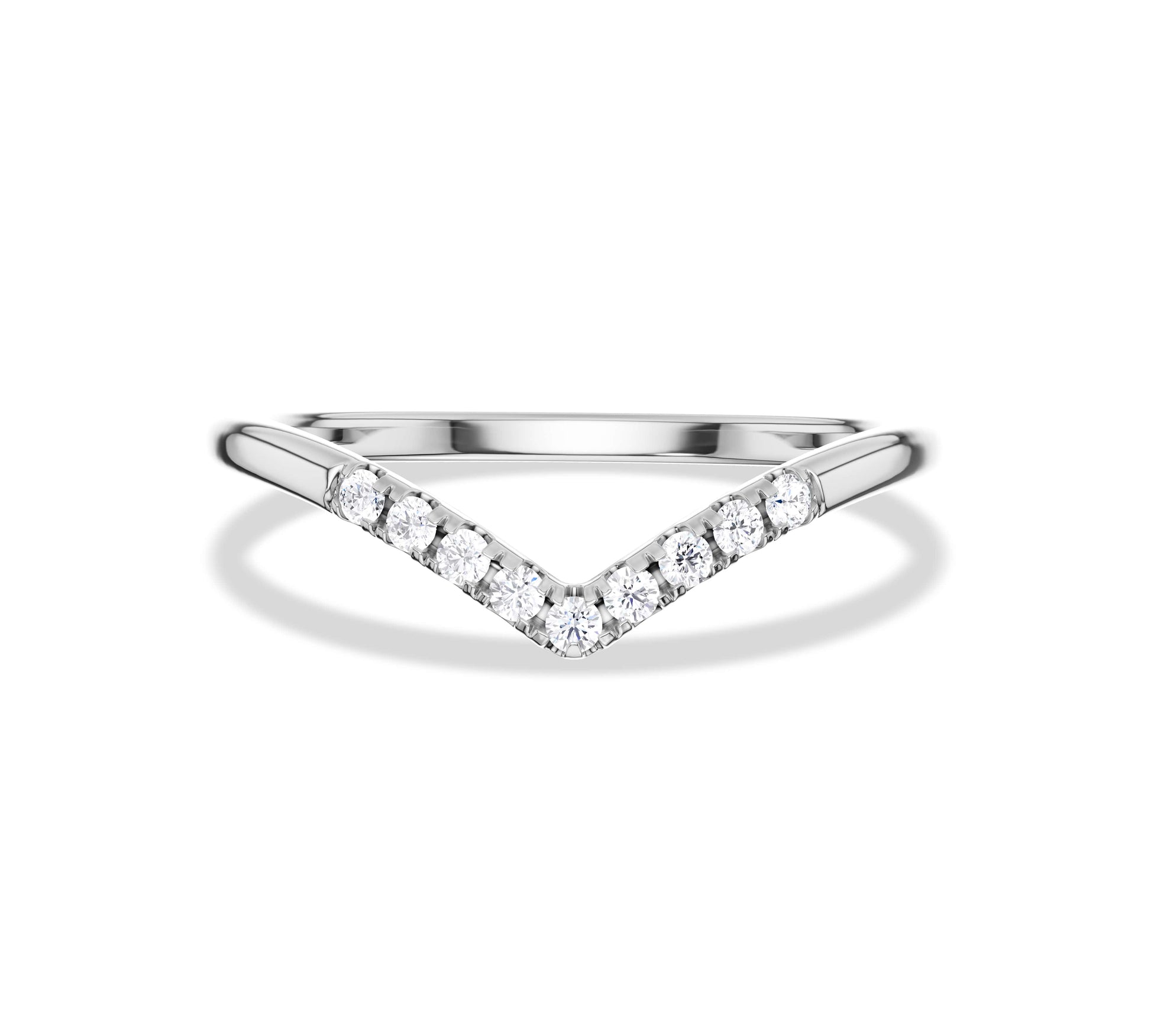 white gold stacked wedding rings