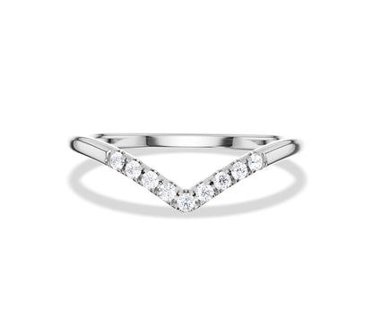 white gold stacked wedding rings