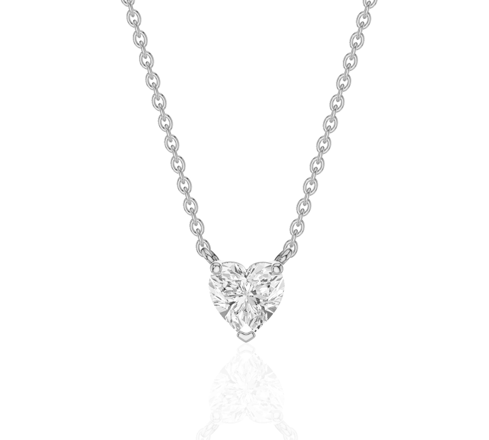diamond solitaire pendant necklace​
