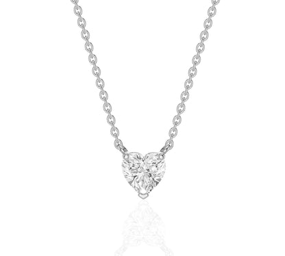 diamond solitaire pendant necklace​