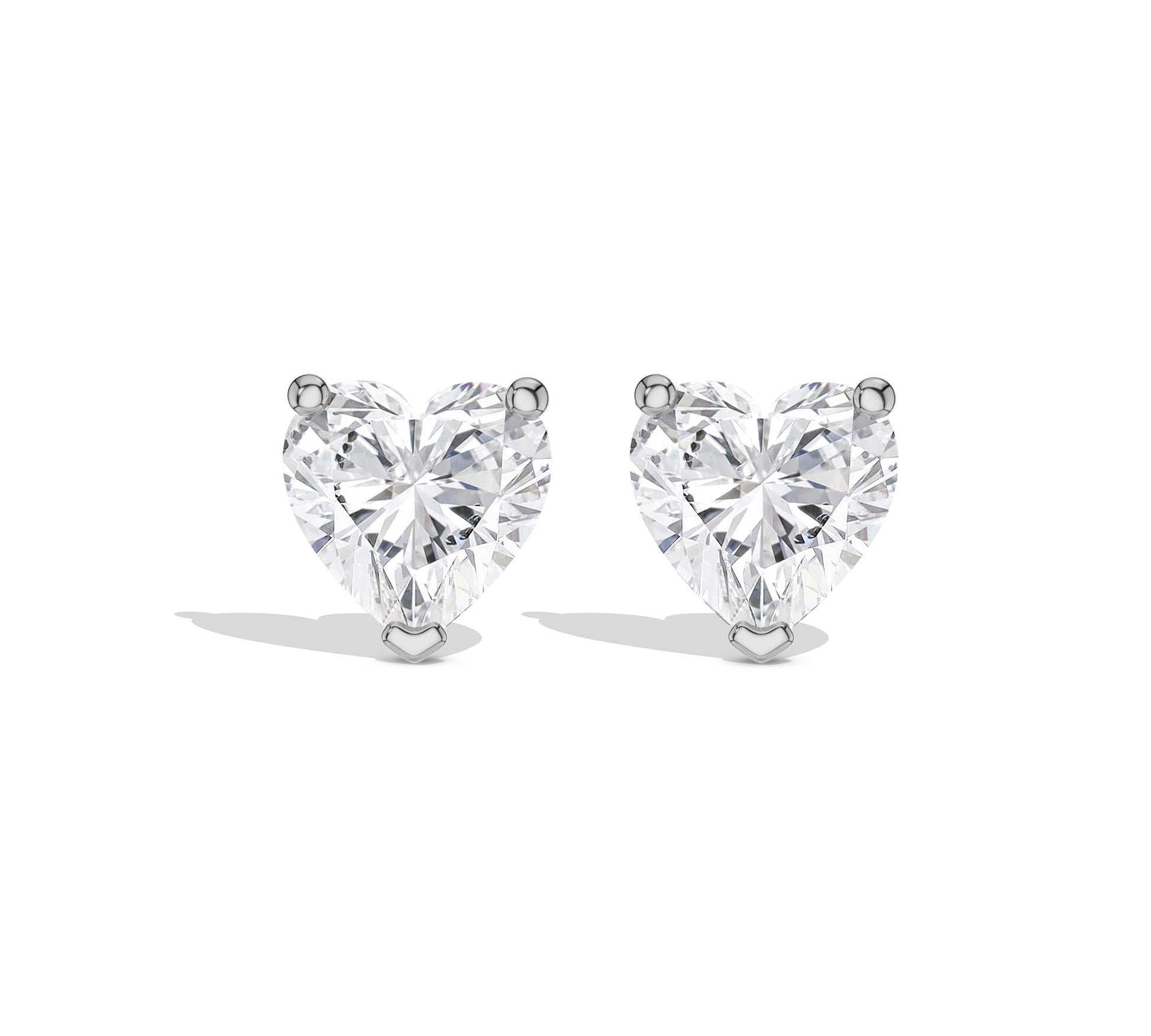 heart earrings studs