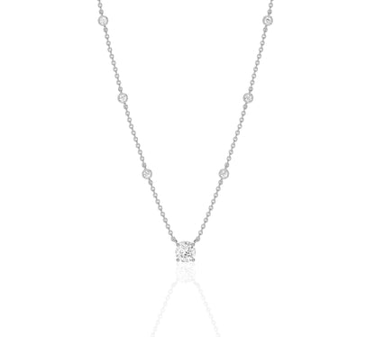 diamond necklace pendant white gold