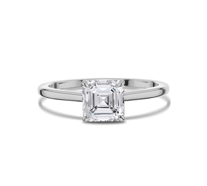 cathedral solitaire engagement ring