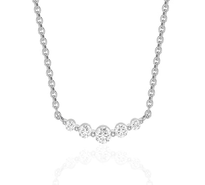 white gold diamond bar necklaces