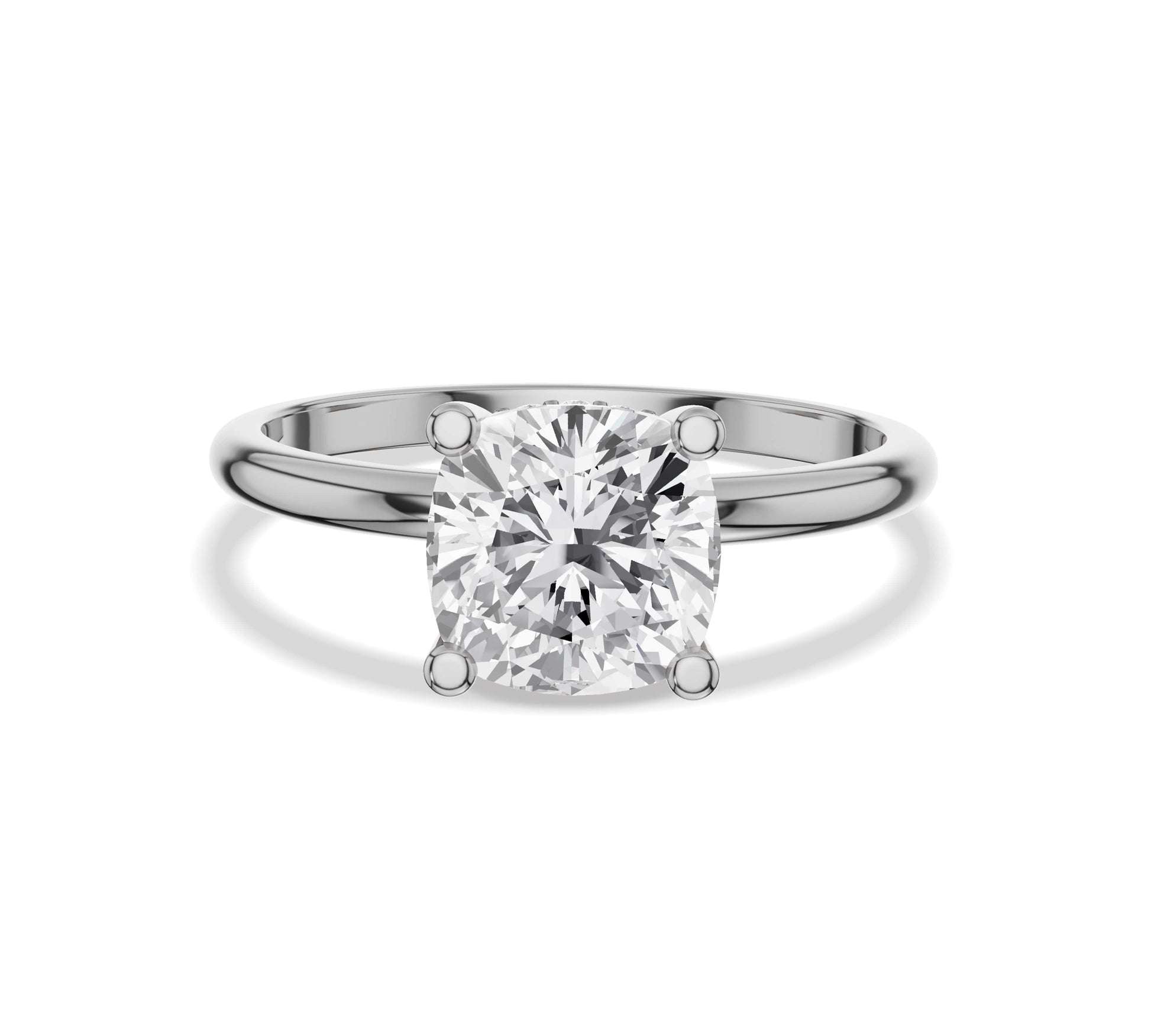 engagement ring with hidden halo​