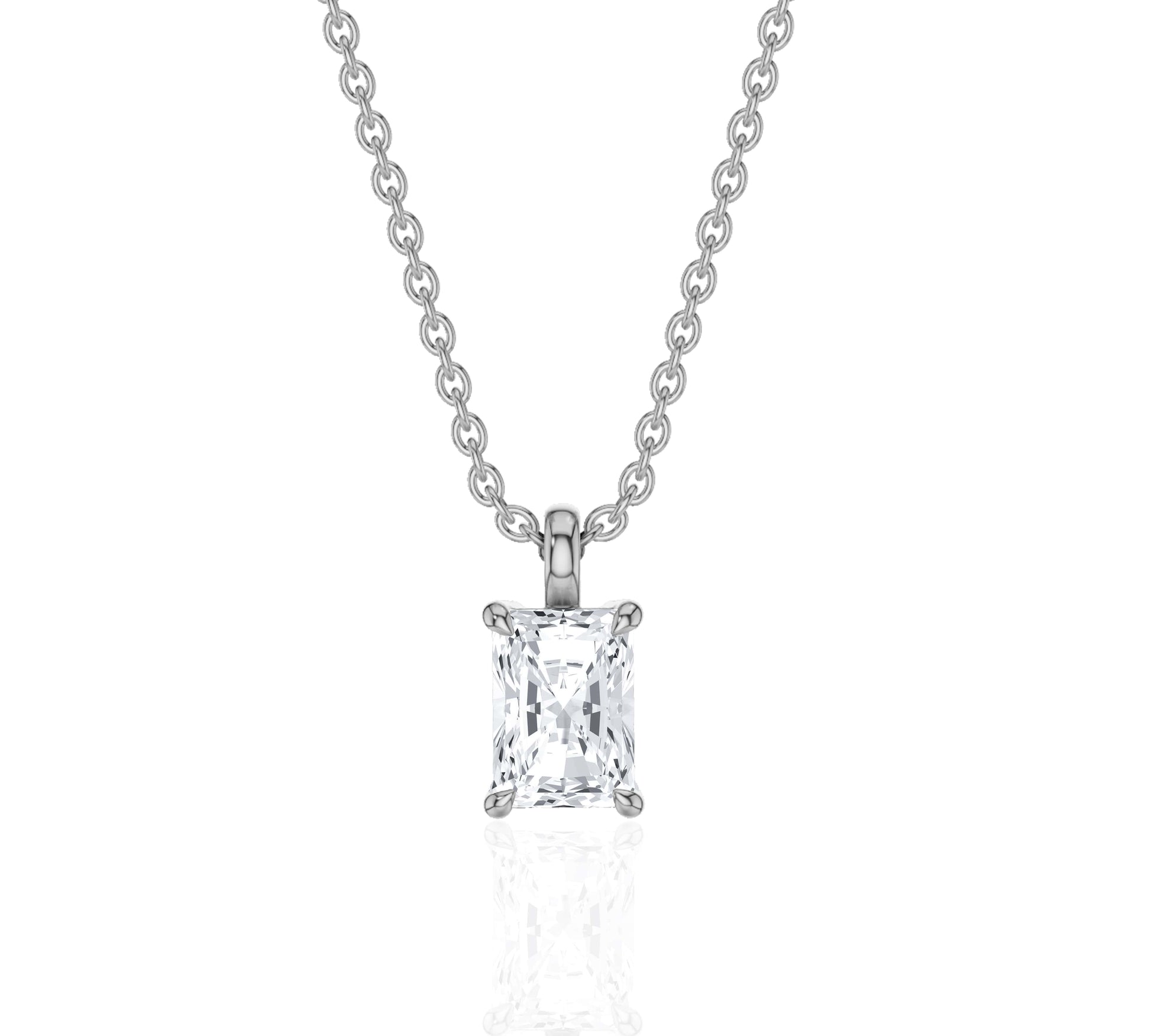 radiant diamond necklace​