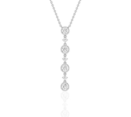 white gold journey necklace​