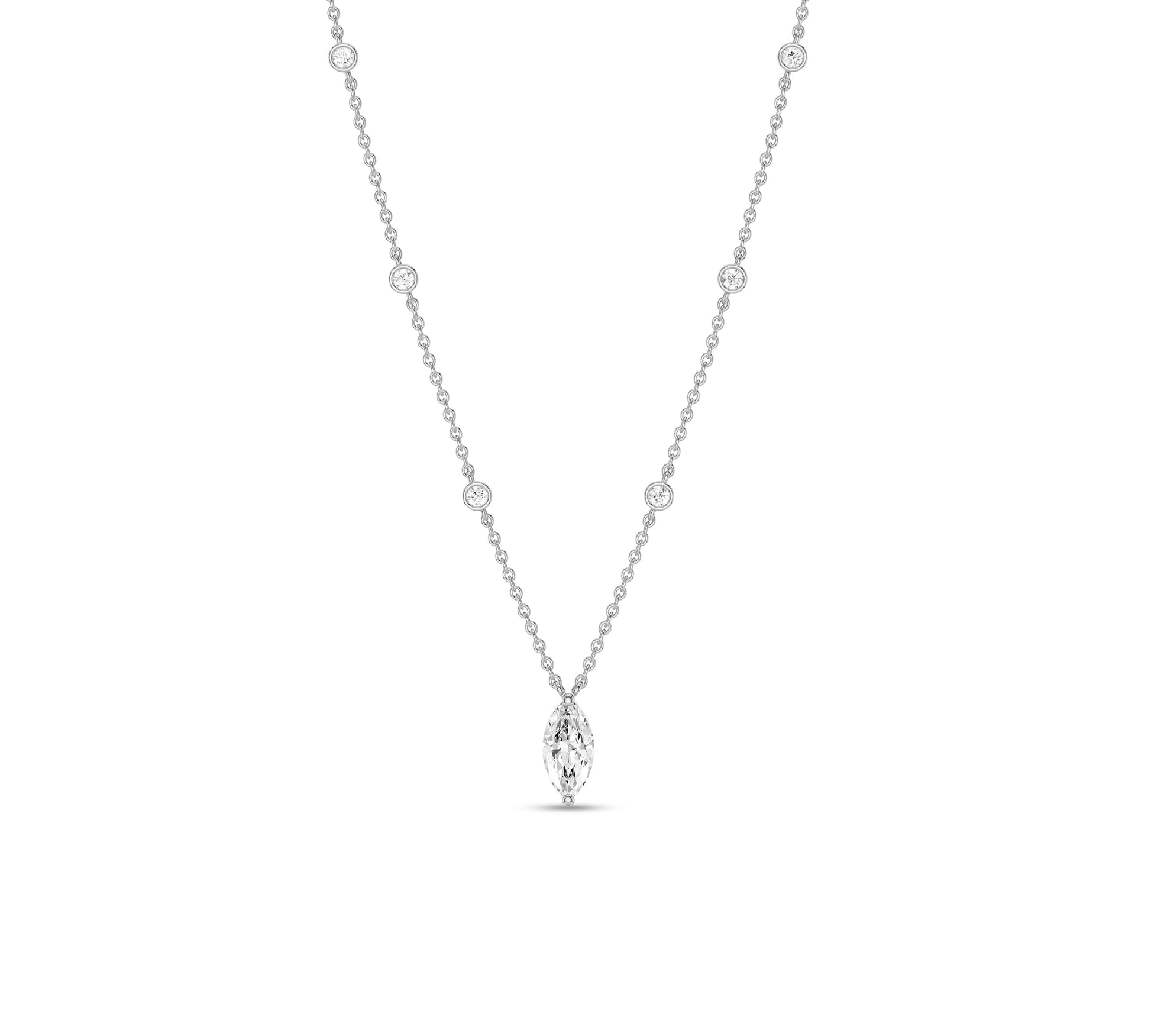 marquise diamond necklace pendant
