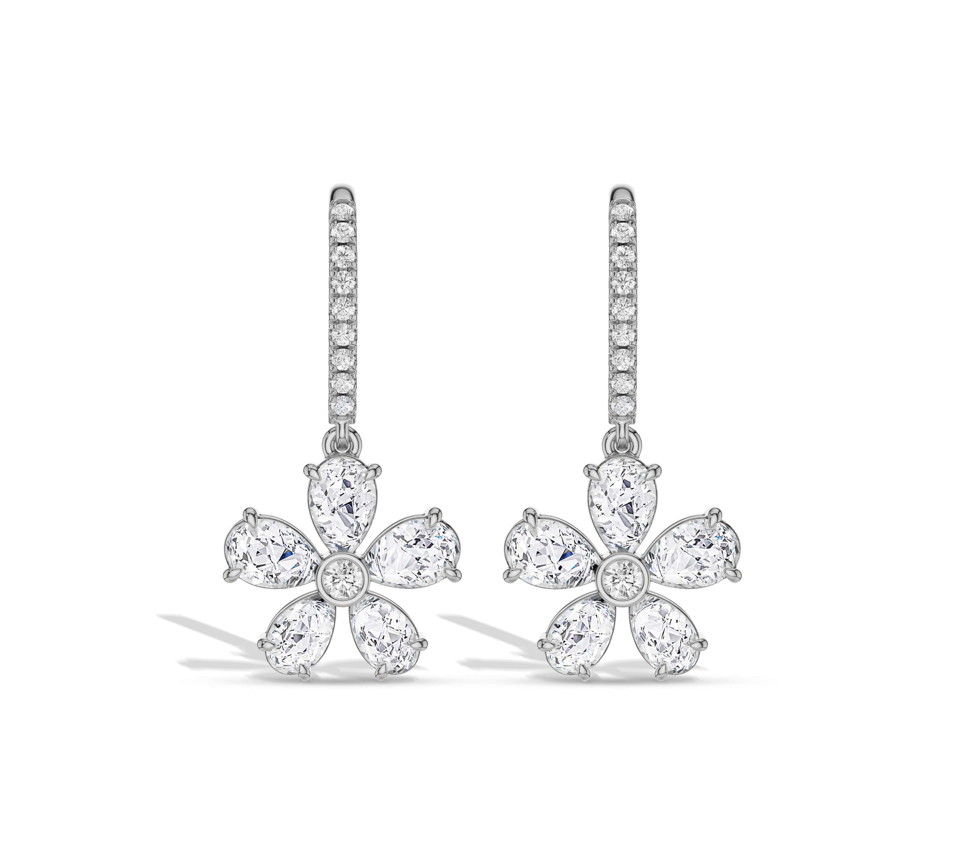 dangle diamond earrings​