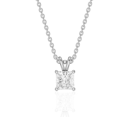 gold diamond pendant in white gold
