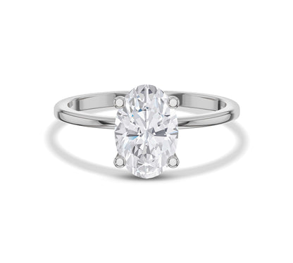 round prong oval engagement ring