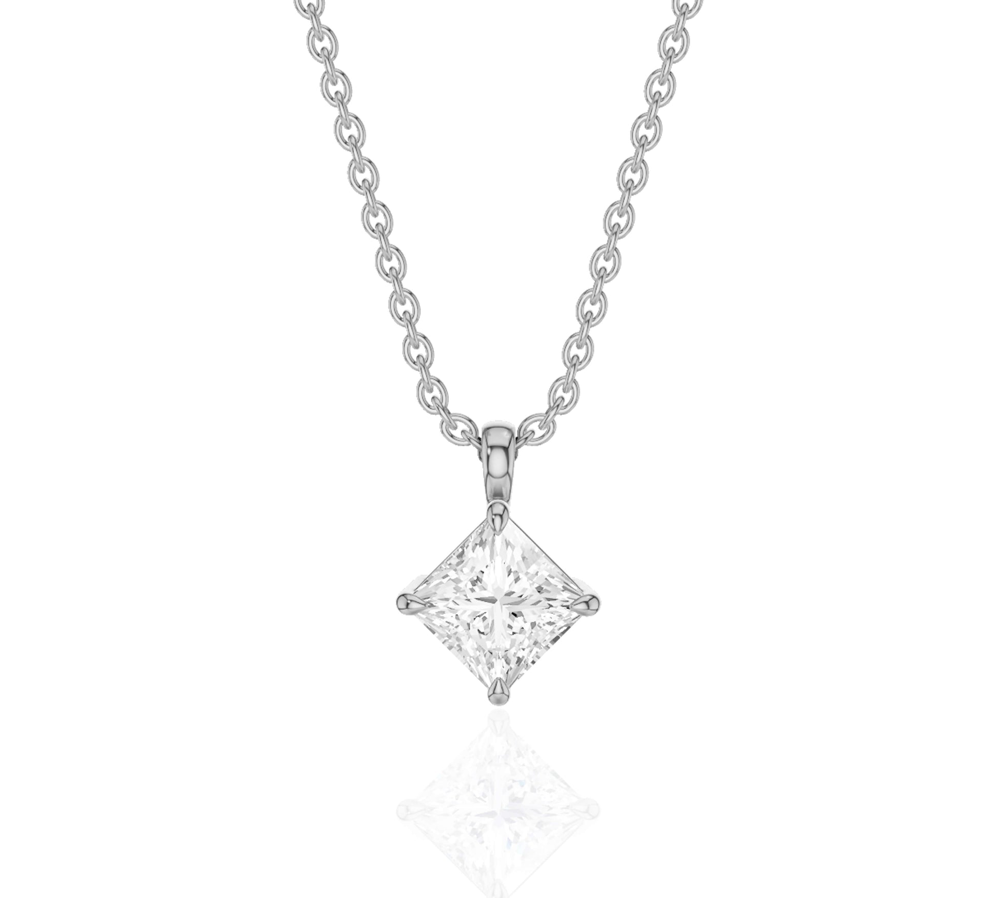 diamond solitaire necklace