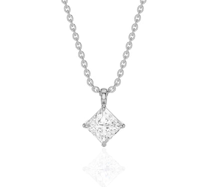 diamond solitaire necklace
