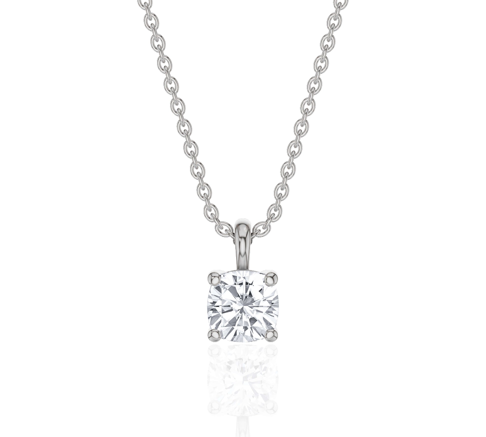 white gold and diamond necklace​
