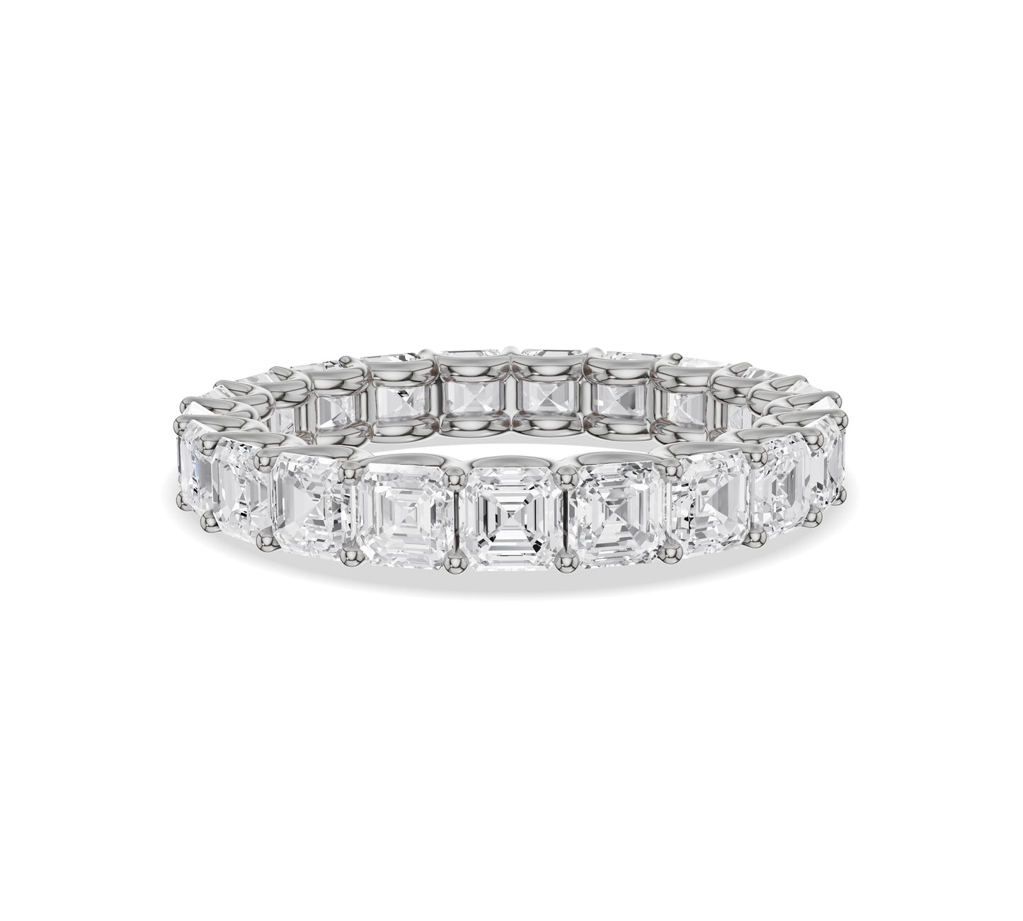 moissanite eternity band