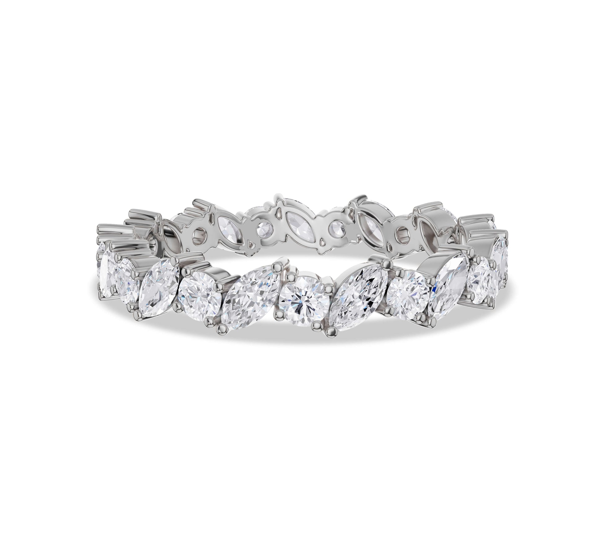 Luxury marquise diamond full circle ring