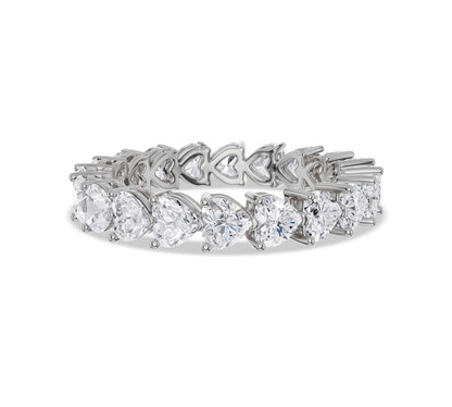 Lab Grown Heart Shaped Diamond Band