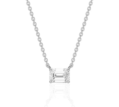 white gold emerald necklace gold