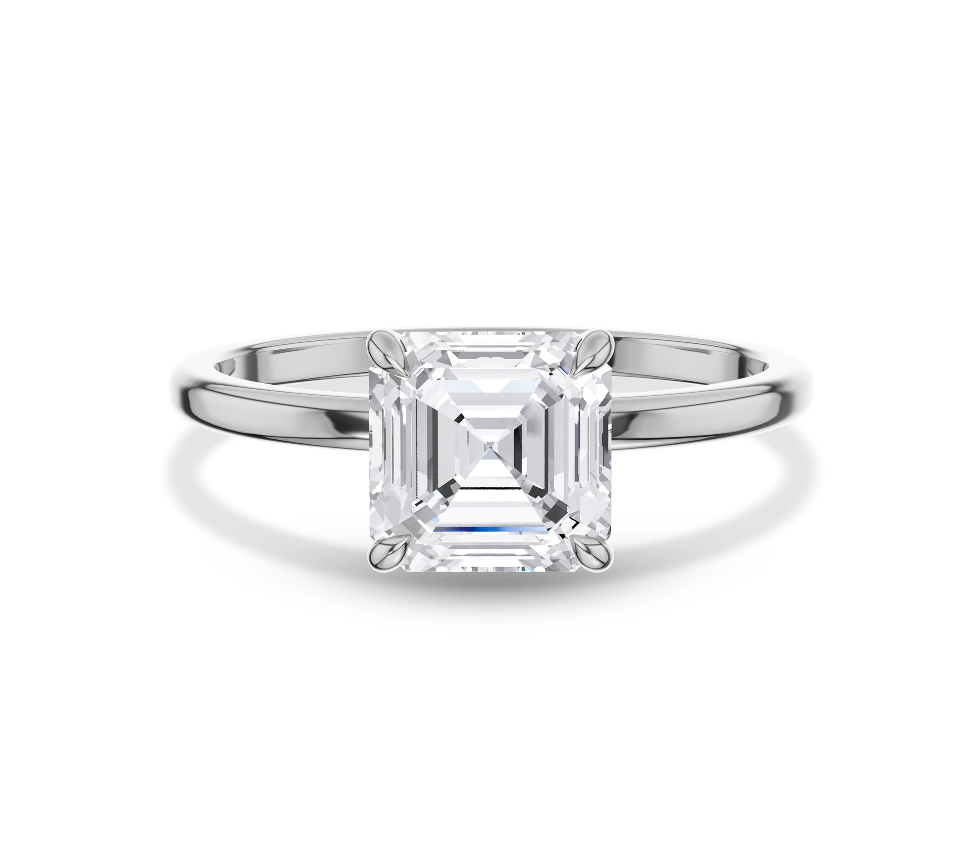 cathedral solitaire engagement ring