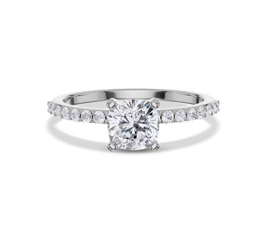 pave engagement rings white gold