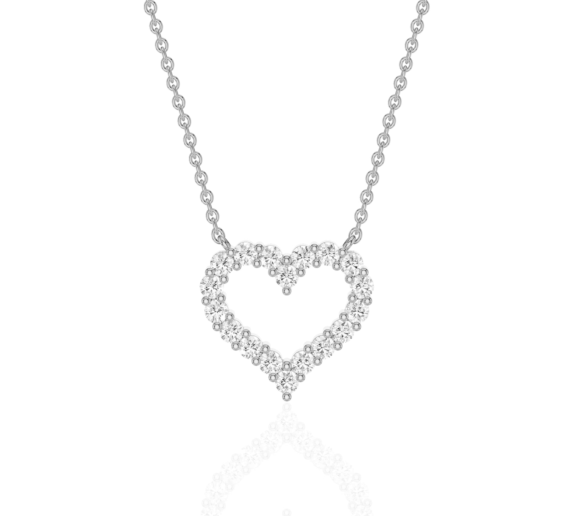 heart necklace gold