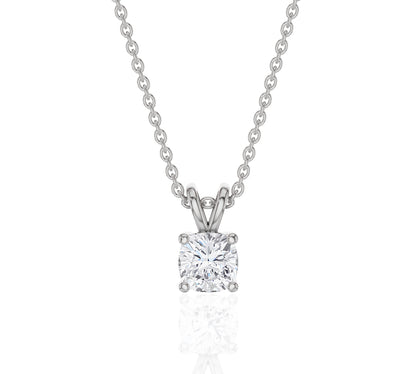 Cushion diamond solitaire pendants​
